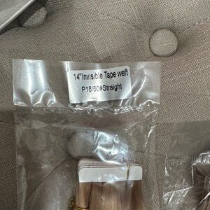 Elegant Blonde Tape Weft Hair Extensions